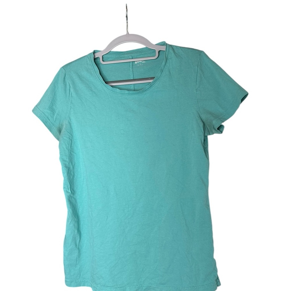 Duluth Trading Co Green Fitted Short Sleeve T-Shirt